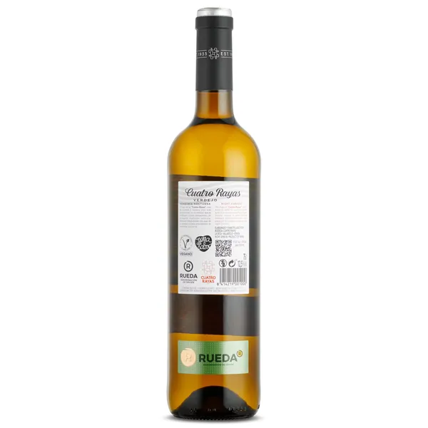 Vino blanco verdejo D.O. Rueda Cuatro rayas 75 cl 2