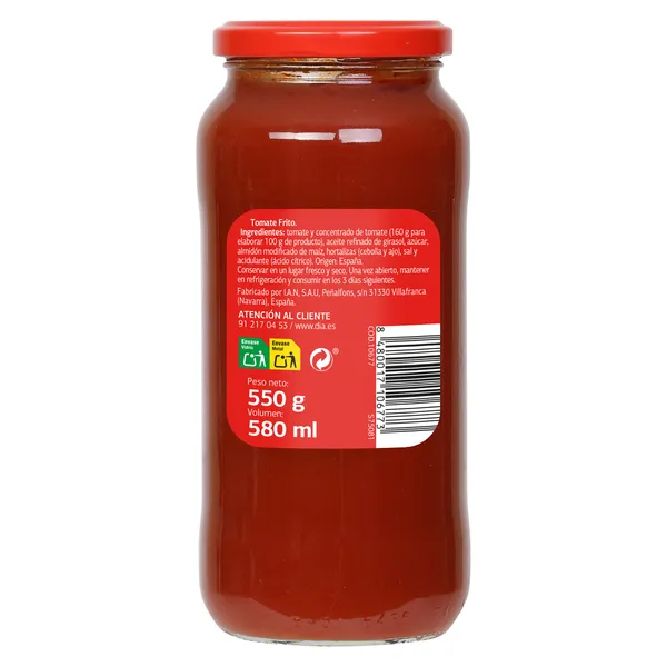 Tomate frito Dia Vegecampo 550 g 5