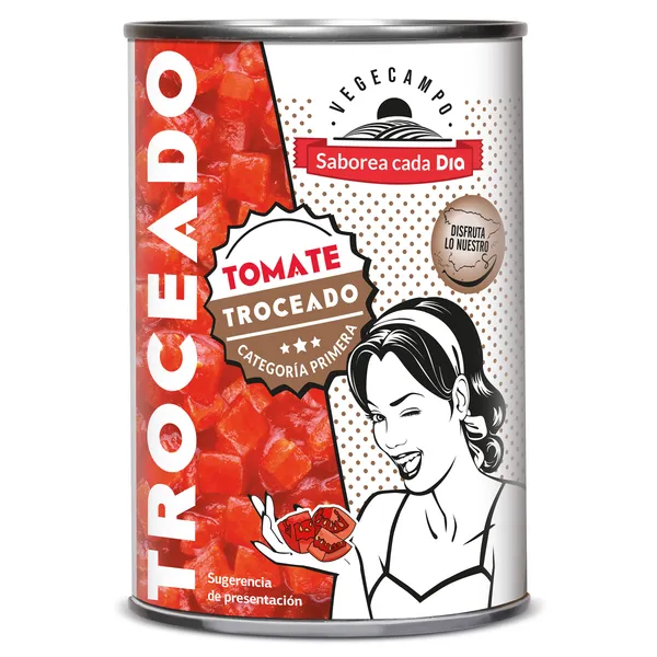 Tomate troceado Dia Vegecampo 400 g 2