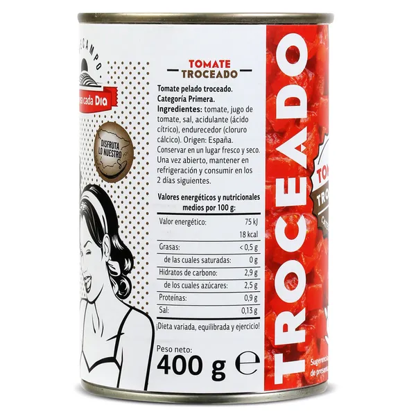 Tomate troceado Dia Vegecampo 400 g 4