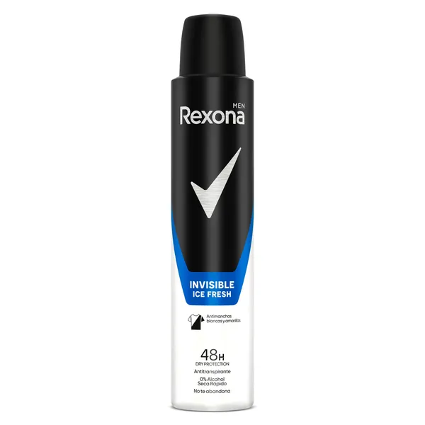 Desodorante invisible ice fresh Rexona men 200 ml 2