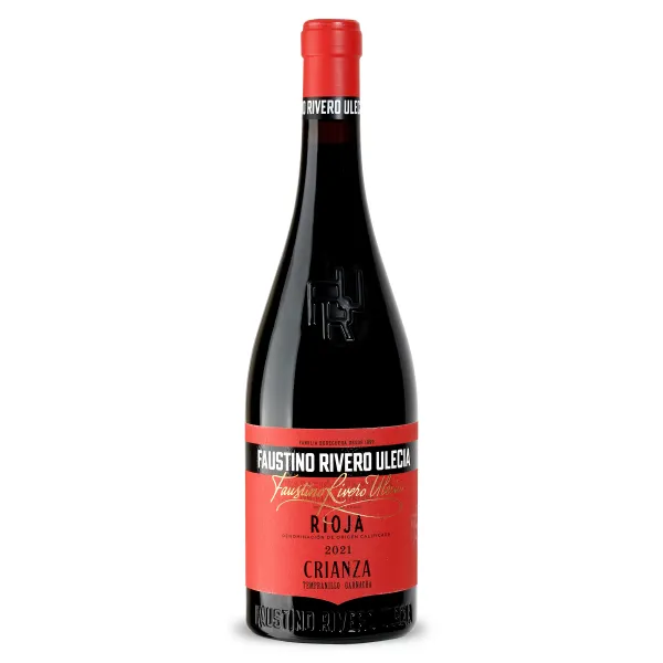 Vino tinto crianza D.O. Rioja Faustino Rivero botella 75 cl