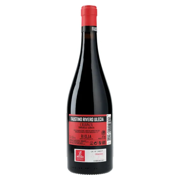 Vino tinto crianza D.O. Rioja Faustino Rivero botella 75 cl 2