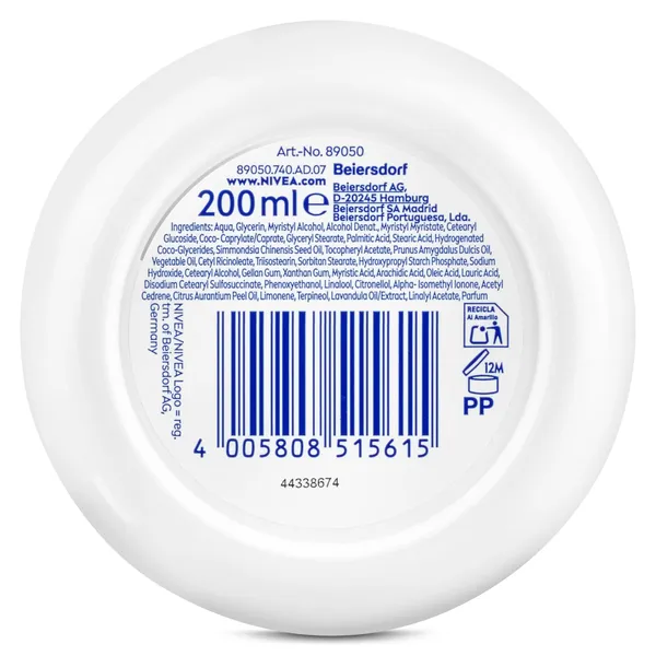 Crema hidratante refrescante soft Nivea 200 ml 4