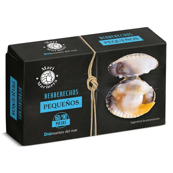 Berberechos al natural 60/100 piezas Dia Mari Marinera lata 63 g