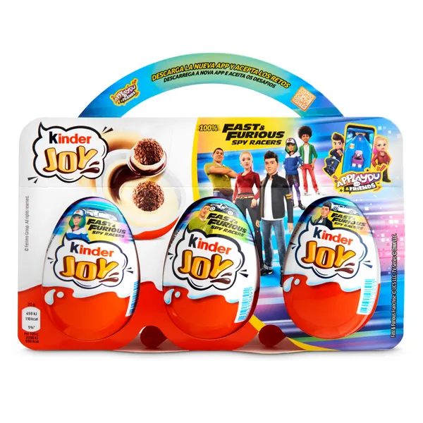 Huevos de chocolate con sorpresa Kinder blister 3 x 20 g 2