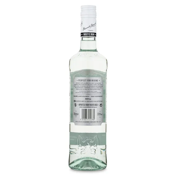 Ron blanco superior Bacardi botella 70 cl 2