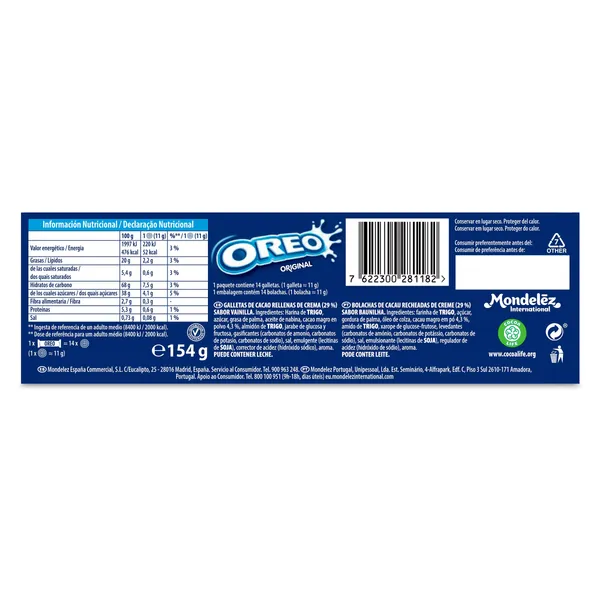 Galletas Oreo 154 g 3