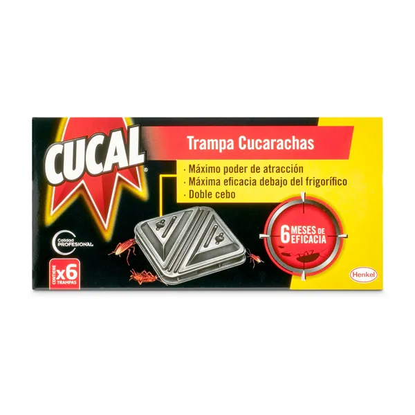Insecticida trampa cucarachas Cucal caja 6 unidades 2
