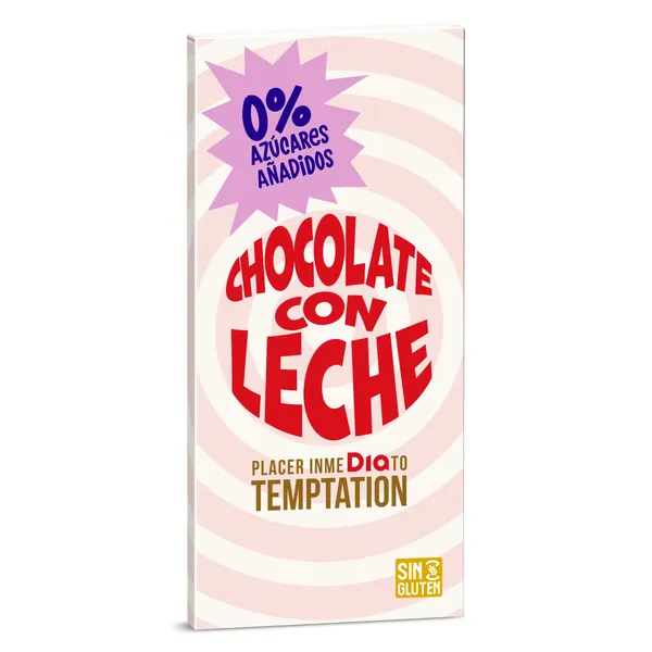Chocolate con leche sin azúcares añadidos Dia Temptation 100 g 3