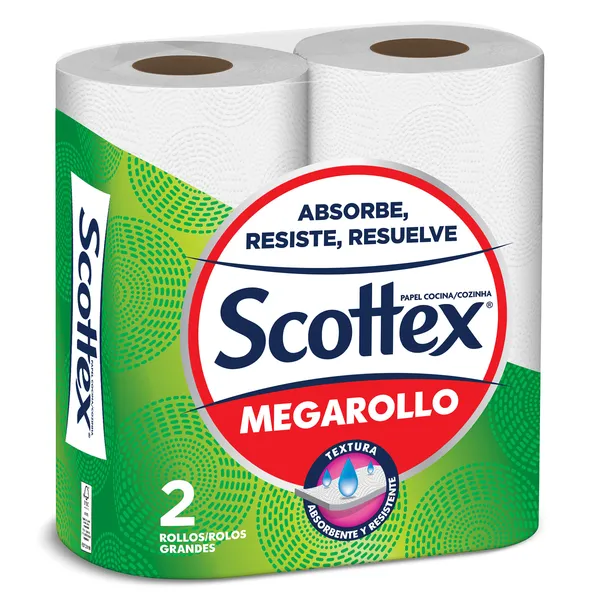 Papel de cocina megarollo Scottex 2 unidades 3