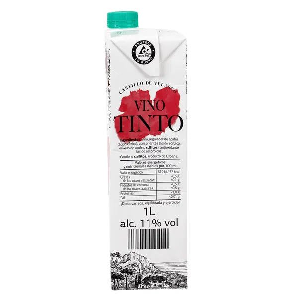 Vino tinto Castillo de Velasco 1 L 4