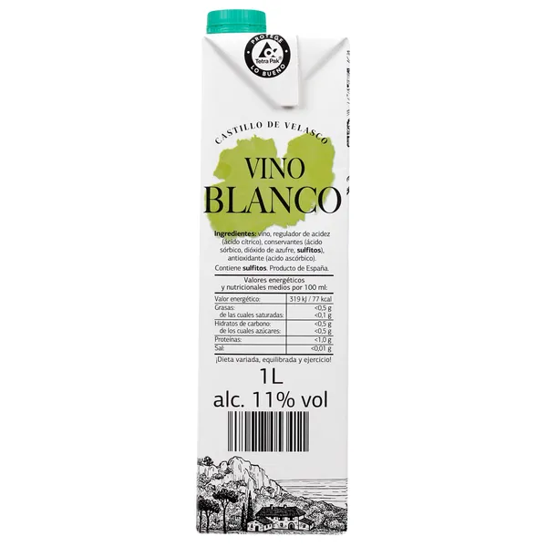 Vino blanco Castillo de Velasco 1 L 5