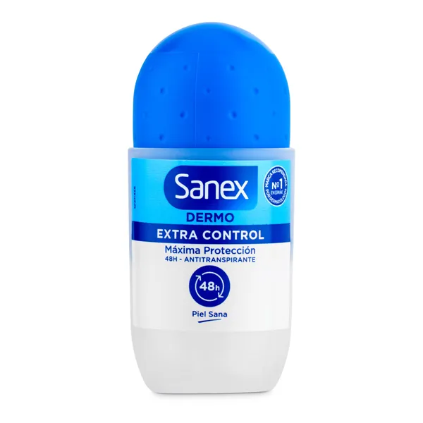 Desodorante roll-on dermo extra control 48h Sanex bote 50 ml