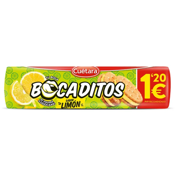 Galletas rellenas de crema de limón Cuétara 150 g 2