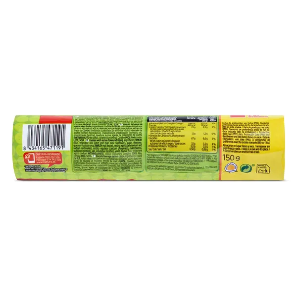 Galletas rellenas de crema de limón Cuétara 150 g 3