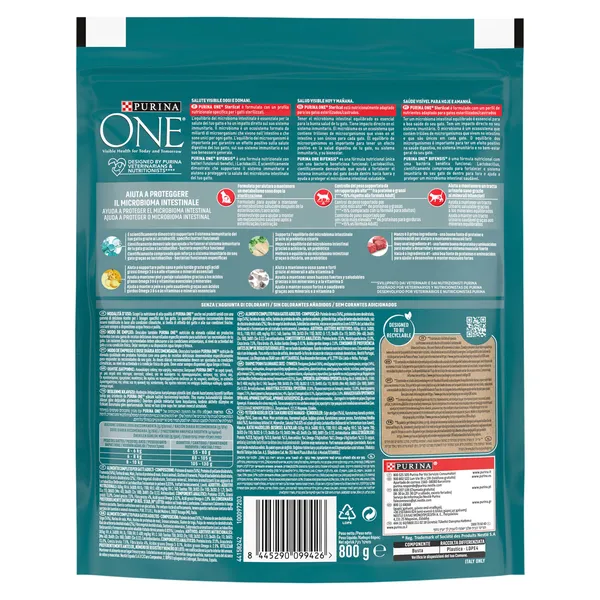 Alimento para gatos esterilizados con buey Purina ONE 800 g 3