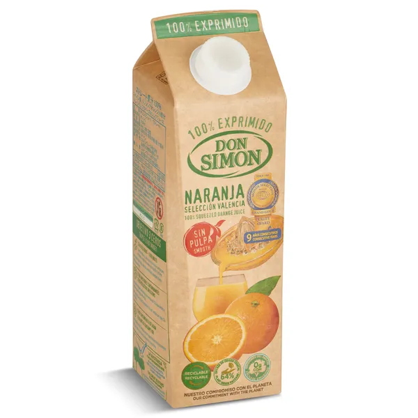 Zumo de naranja sin pulpa Don Simón 1 L 3