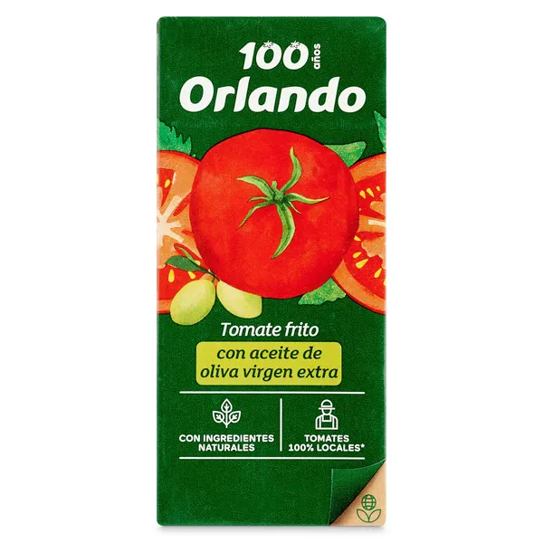Tomate frito con aceite oliva Orlando 350 g 2