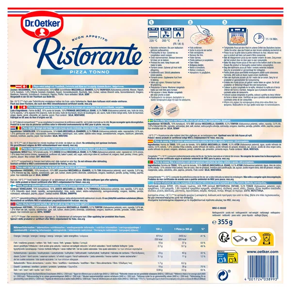 Pizza de atún Dr. Oetker Ristorante 355 g 3