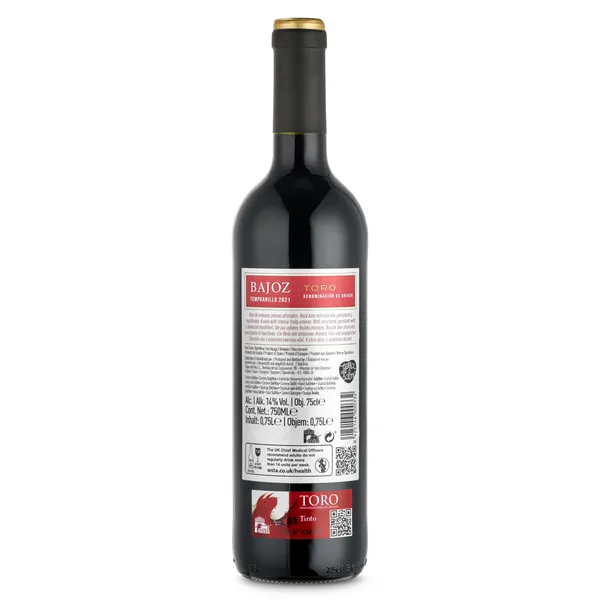 Vino tinto Joven D.O. Toro Bajoz botella 75 cl 2