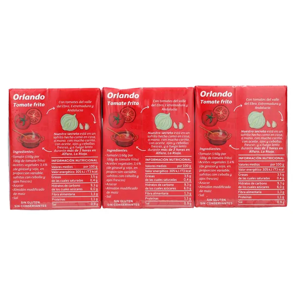 Tomate frito Orlando 3 x 212 g 4