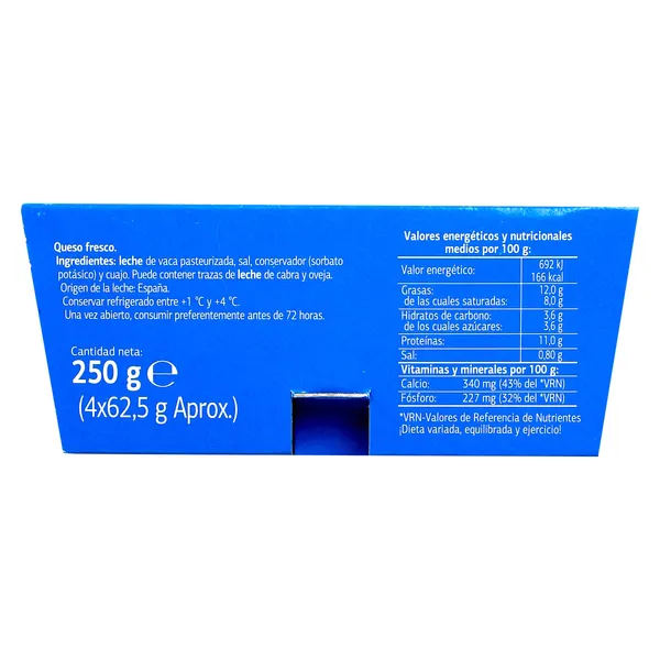 Queso fresco de Burgos Dia Láctea 4 x 62.5 g 4