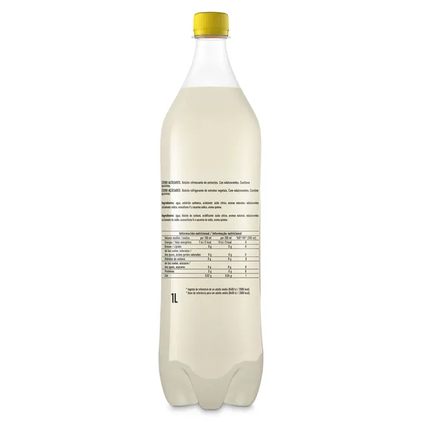 Tónica zero Schweppes botella 1 L 2