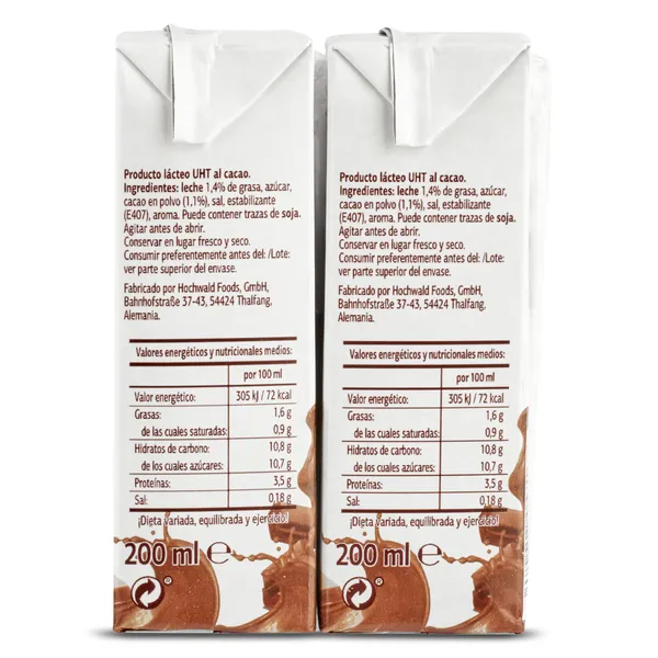 Batido de cacao 90% leche Dia Láctea 6 x 200 ml 5