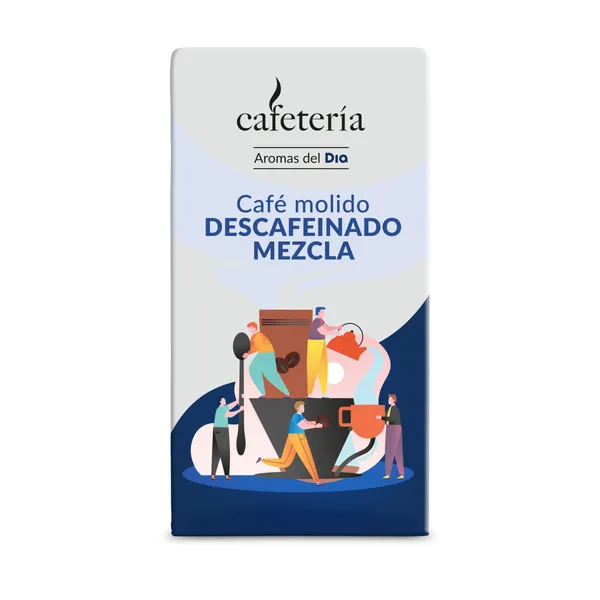 Café molido mezcla descafeinado Dia Cafetería 250 g 2
