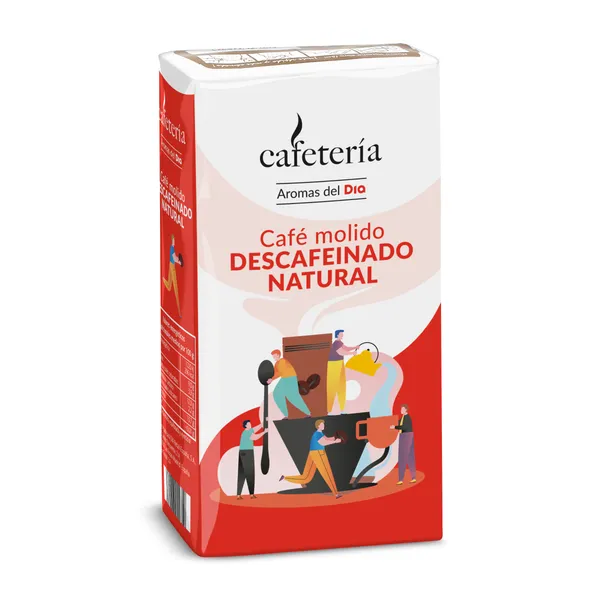 Café molido natural descafeinado Dia Cafetería 250 g 3