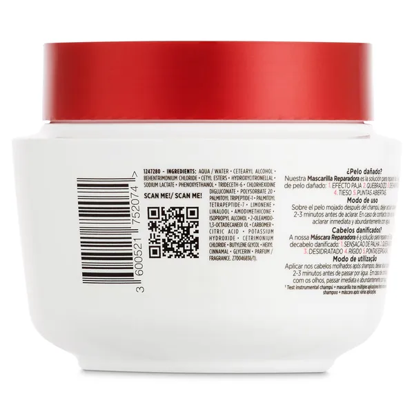 Mascarilla capilar total repair Elvive bote 310 ml 3