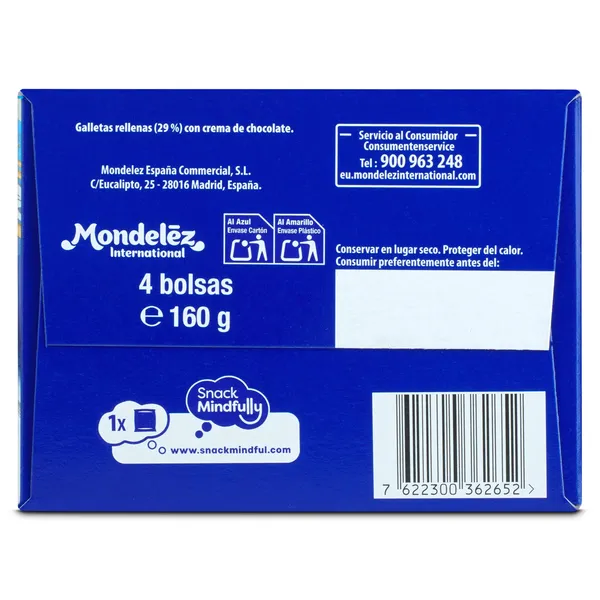 Mini galletas rellenas de chocolate Principe 160 g 4