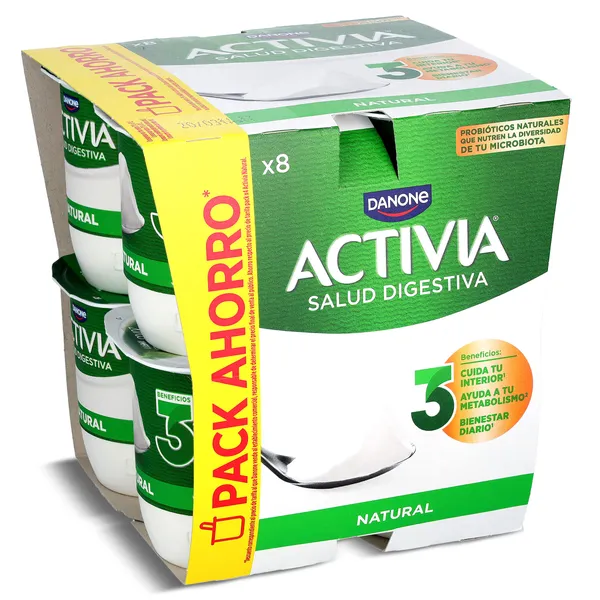 Bífidus natural Activia pack 8 x 120 g
