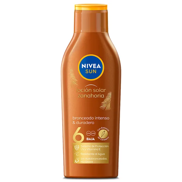 Leche solar zanahoria spf 6 Nivea bote 200 ml