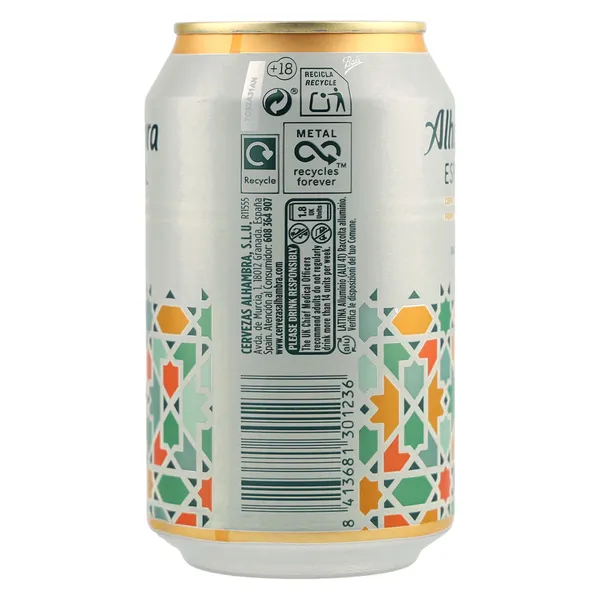 Cerveza lager Alhambra 33 cl 3