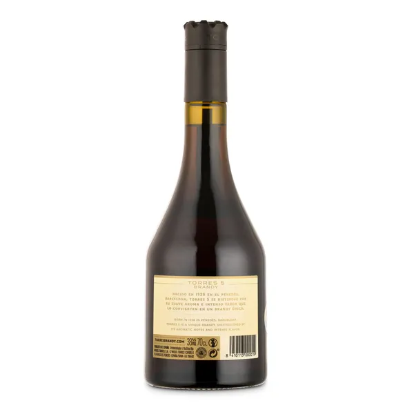 Brandy 5 solera reserva Torres botella 70 cl 2