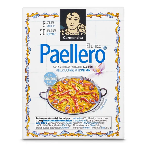 Paellero sazonador para paella con azafrán Carmencita caja 20 g 3