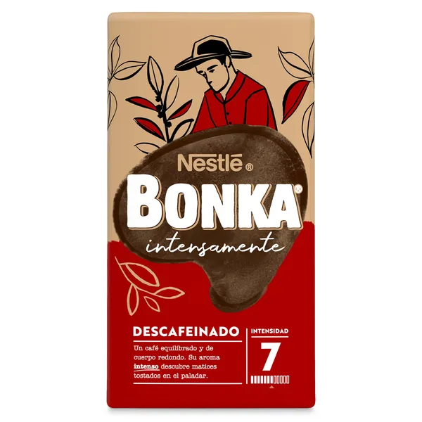 Café molido descafeinado Bonka paquete 250 g 2