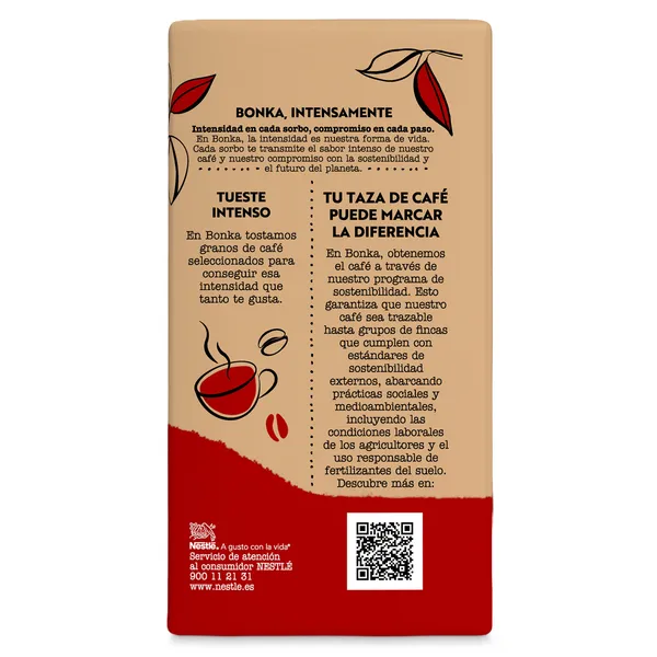 Café molido descafeinado Bonka paquete 250 g 4