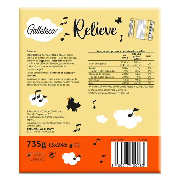 Galletas relieve Galleteca de Dia 735 g 4