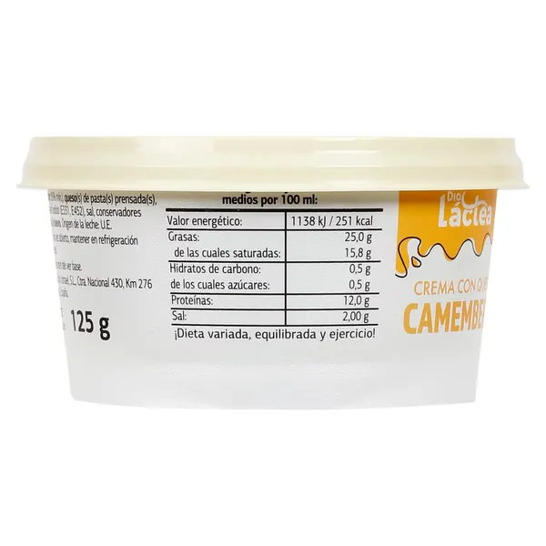 Crema de queso camembert Dia Láctea 125 g 4
