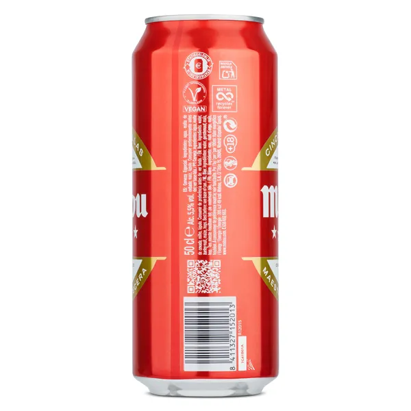 Cerveza Mahou 5 Estrellas 50 cl 3