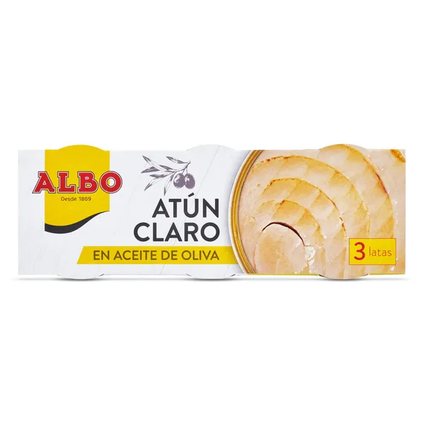 Atún claro en aceite de oliva Albo 3 x 48 g 2