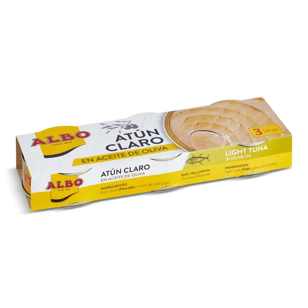 Atún claro en aceite de oliva Albo 3 x 48 g 3