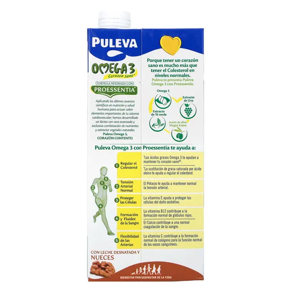 Bebida láctea omega 3 con nueces Puleva 1 L 4