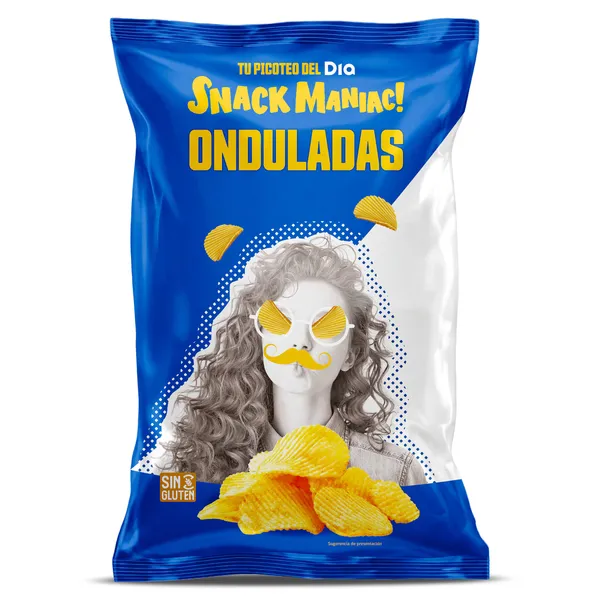 Patatas fritas onduladas Dia Snack Maniac 180 g 2