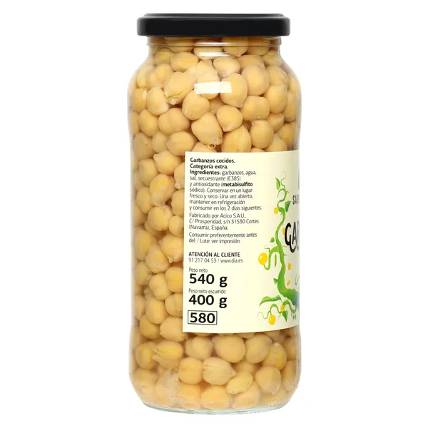 Garbanzos cocidos Dia Vegecampo 400 g 4