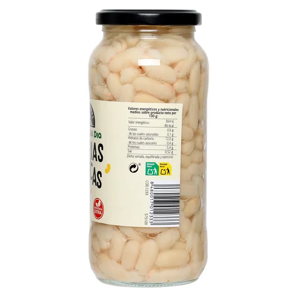 Alubias blancas extra Dia Vegecampo frasco 400 g 3