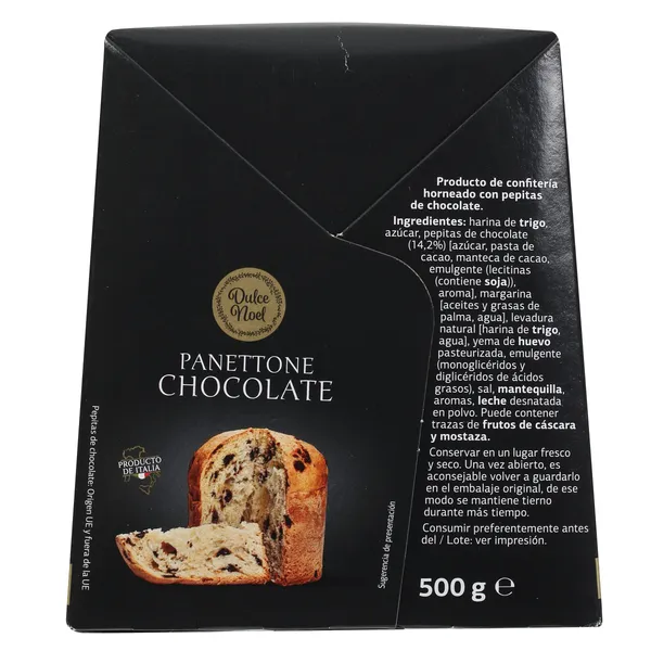 Panettone de chocolate Dulce Noel Dia caja 500 g 4
